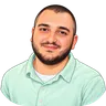 Illustrated portrait of Bedros, co-founder of Digital Wedding Invite